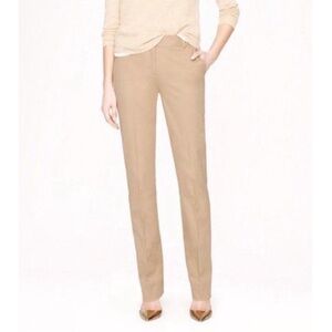 J. Crew Bristol Mid-Rise Bootcut Trouser Pant Career Minimalist Neutral Tan 2